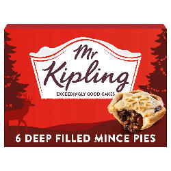 Mr Kipling 6 Deep Filled Mince Pies